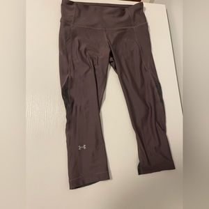 Under Armour Heatgear Compression Sheer Panel Black Leggings M - Dark PurpleGray